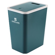 SHEDEAMG 피어니스트 스퀘어 푸시 휴지통, 그린