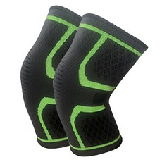 러닝 헬스 압박 고탄력 무릎보호대 2p 세트, MF GREEN, 1세트