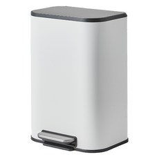 HANSSEM 經典腳踏式垃圾桶, 白色