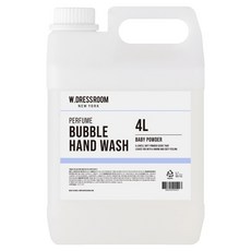 W.DRESSROOM 多麗絲 香氛泡沫洗手液補充瓶 寶寶爽身粉香, 4L, 1瓶
