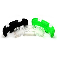 DONGMYUNG 安全帽後腦勺防撞墊 黑色 + 螢光 + 透明 套組, 3個, 混色