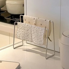 B BLOCK 不鏽鋼304縫隙2層抹布晾衣架, 銀, 1個