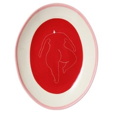 레티티아후제 타원접시, 플라이데이 나이트 레드, 1개