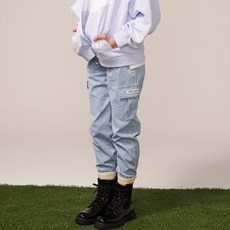 제이씨비 여아용 배기핏 조거 데님팬츠 S242