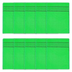 Woni's House 專家用大尺寸去角質巾, 綠色, 1個, 10入