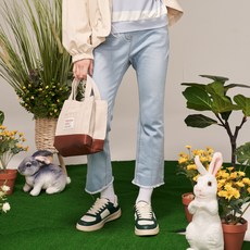 applepink 女童靴型水洗牛仔褲 S104