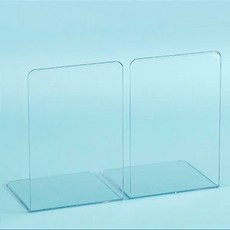 온업 컬러 북앤드 책꽂이 2p, 투명