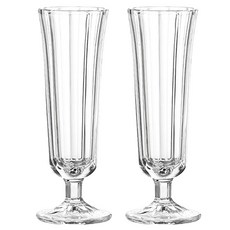 프렌치마르스 슬림 나팔꽃 유리 샴폐인잔, 2개, 120ml