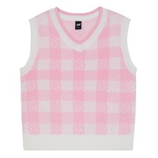JCB 女童棋盤格紋針織背心 S144