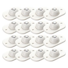 O-ON 花盆 收納櫃 底部 黏貼式 輪子 滾珠輪, 16個, 單一顏色