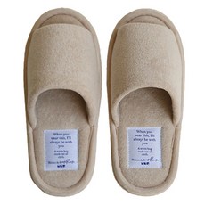 maisonderoomroom 毛巾家居室內拖鞋, 1個, 米色