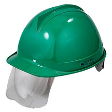 DONGMYUNG 建築工地 工地 頭部保護 頭盔型護目鏡 安全帽 深綠色, 1個