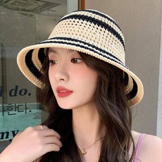 아뗼릭 루멜 스트라이프 펀칭 버킷햇 10218