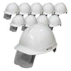 동명 투구형 보안경 안전모 DMS-D-3001SH, 아이보리, 10개