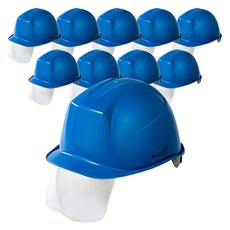 동명 건설현장 공사장 머리보호 신투구형 보안경 안전모 DMS-D-3001, 블루, 10개
