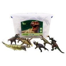 VIVA DINO 軟膠恐龍公仔8件組, 1套