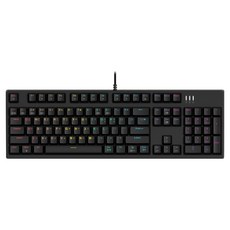 ABKO Kyle光軸V2 LED電競機械有線鍵盤, 黑色, K660S V2, 茶軸