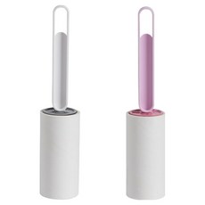 PEONIST 手柄直式除塵滾輪 白色 + 粉色組合, 1套