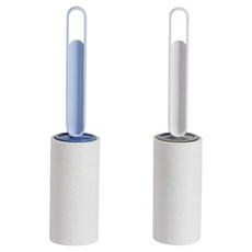 PEONIST 直式手柄黏毛滾筒 藍色 + 白色套組, 1套