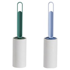 PEONIST 手柄直式除塵滾筒 綠色+藍色套組, 1套