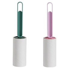PEONIST 手把直式除塵滾輪 綠色+粉色套組, 1套