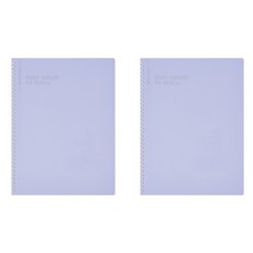 아이비스 컬러PP 스프링 노트 A4 SP 12772, 2개, 바이올렛
