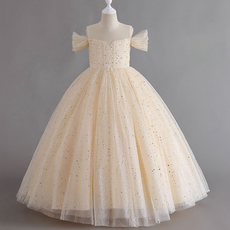 Edgeland 女童露肩公主洋裝