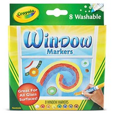 Crayola 繪兒樂 窗戶專用馬克筆, 8色, 1個