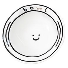 inbloom 微笑陶瓷碗 14cm, 白色, 1個
