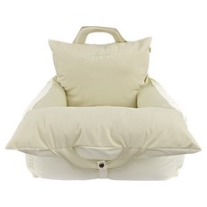 올치 강아지 퍼피아 차량용 캐리어 방수 커버분리형 카시트, 아이보리, 1개