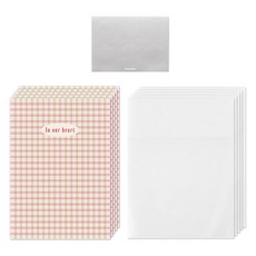 모노라이크 프레임 폴딩카드 패턴 세트, 1세트, 04 체크