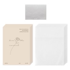 모노라이크 프레임 폴딩카드 소프트 세트, 1세트, 02.베이지