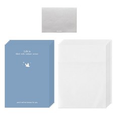 모노라이크 프레임 폴딩카드 소프트 세트, 1세트, 04 블루