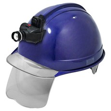 DONGMYUNG 高級型護目鏡透明視窗安全帽 含頭燈 KH005 深藍色, 1個