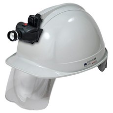 DONGMYUNG 高級款護目鏡安全帽含頭燈 KH002 灰色, 1個