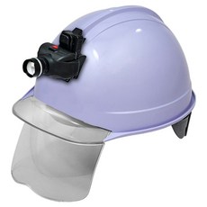 DONGMYUNG 高級型護目鏡透明面罩安全帽 含頭燈 KH005 淺紫色, 1個