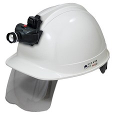 DONGMYUNG 高級型護目鏡安全帽 含頭燈 KH002, 1個, 象牙白