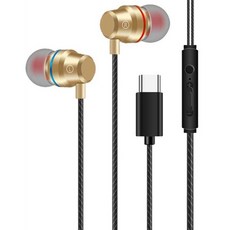 타이디홈 선명한 유선 이어폰 Q16 타입C, 골드