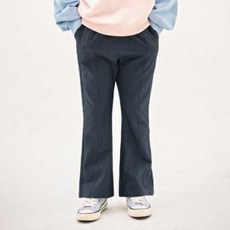 JELISPOON 女童時尚三角斜紋褲