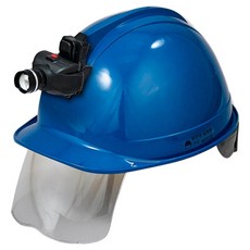 DONGMYUNG 高級型安全護目鏡安全帽含頭燈 KH002 藍色, 1個