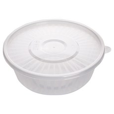 생활미소 다회용 원형 냉면용기 세트 중 1300ml, 10개입, 1세트