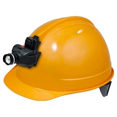 DONGMYUNG 高級頭盔型安全帽 含頭燈 KH001 黃色, 1個