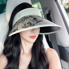 아뗄릭 수묵화 와이드 럭셔리 썬캡 10111