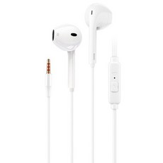 타이디홈 데일리 유선 이어폰 Q8 마이크 포함 1.2m 화이트