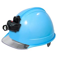 DONGMYUNG 高級型頭盔式透明窗安全帽 含頭燈 KH004 天空藍, 1個