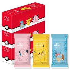CODI Art&寶可夢攜帶型濕紙巾 隨機出貨, 20張, 30個