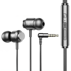 타이디홈 음질좋은 유선 이어폰 게임용 헤드셋 3.5mm 블랙