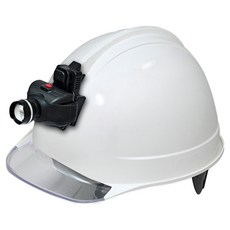 DONGMYUNG 高級型頭盔式透明視窗安全帽 含頭燈 KH004 象牙白, 1個