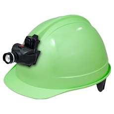 DONGMYUNG 高級頭盔型安全帽 含頭燈 KH001 淺綠色, 1個