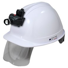 DONGMYUNG 高級型安全護目鏡安全帽 含頭燈 KH002 白色, 1個